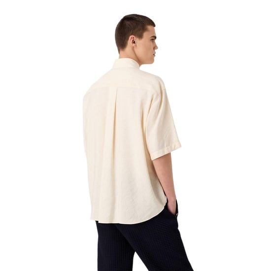Emporio Armani EA7 - Hemd für Herren, leger, kurzärmlig (Cremefarbe) - Image 2