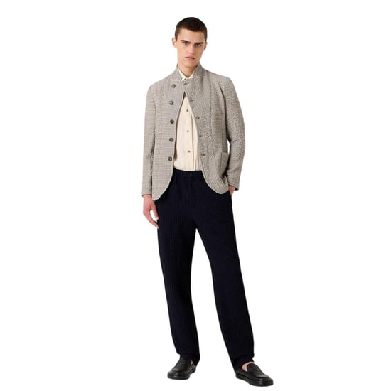 Emporio Armani EA7 - Hemd für Herren, leger, kurzärmlig (Cremefarbe) - Image 4