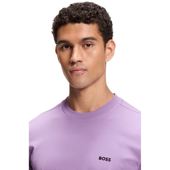 Boss - "Tchup" T-Shirt für Herren, Übergroß (Violett) - Image 4