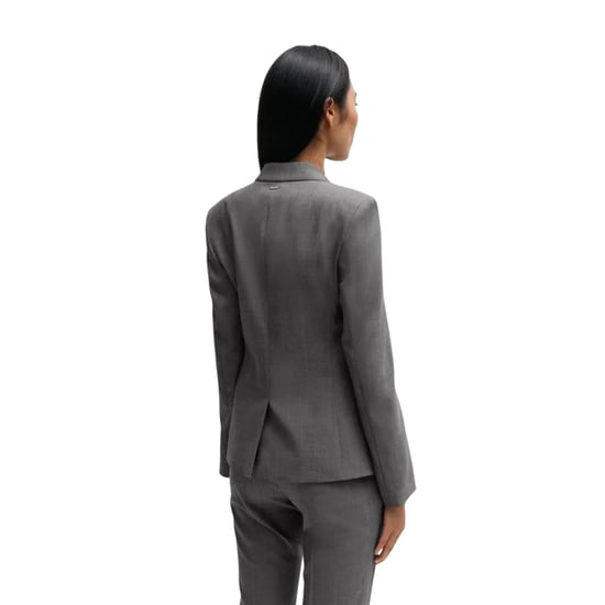 Boss - Anzugjacke für Damen, Hals Kerbe (Grau) - Image 3