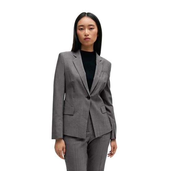 Boss - Anzugjacke für Damen, Hals Kerbe (Grau) - Image 4