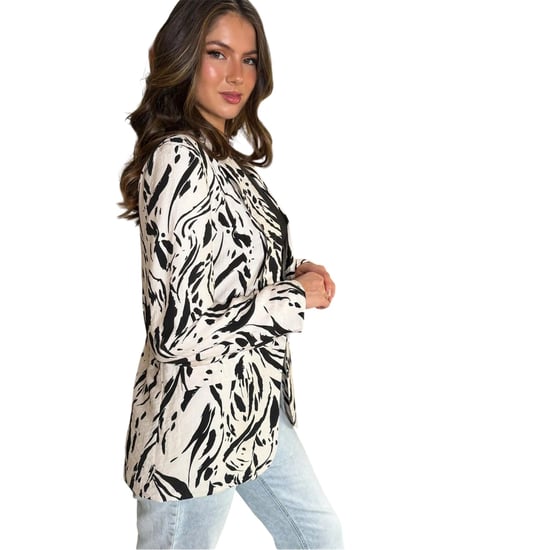 AX Paris - Blazer für Damen (Cremefarbe/Schwarz) - Image 1