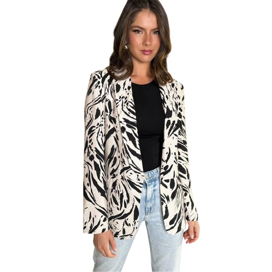 AX Paris - Blazer für Damen (Cremefarbe/Schwarz) - Image 2