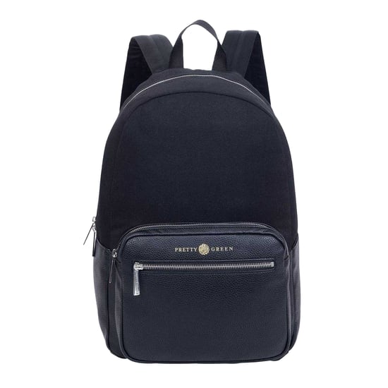 Pretty Green - "Essentials" Rucksack, Logo (Schwarz) - Image 3