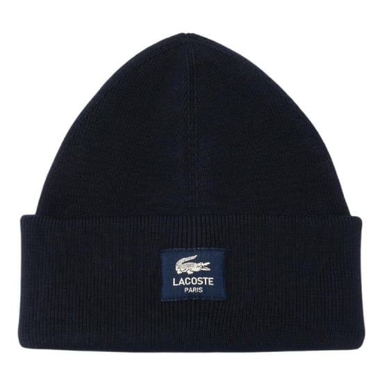 Lacoste - Mütze, Rippenstrick (Schwarz) - Image 2