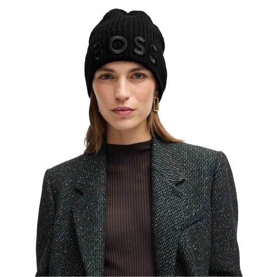 Boss - "Lara" Mütze für Herren/Damen Unisex (Schwarz) - Image 4