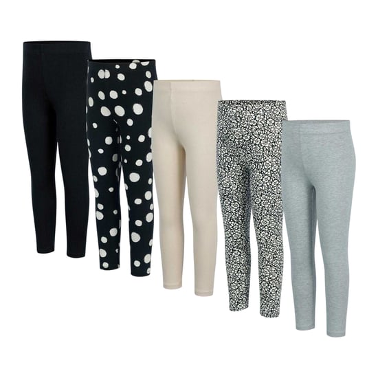 Miso - Leggings für Mädchen (5er-Pack) (Schwarz/Grau) - Image 1