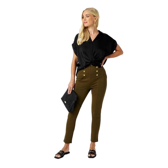 Biba - "Ponte" Leggings für Damen (Khakigrün) - Image 1