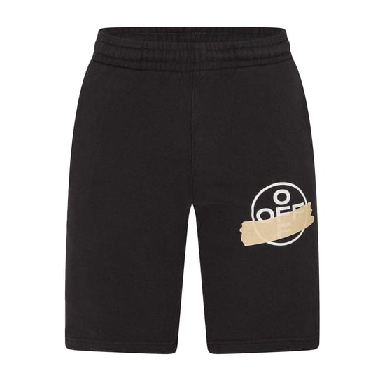 Off White - Sweat-Shorts für Herren , Für die Freizeit (Schwarz/Beige) - Image 1