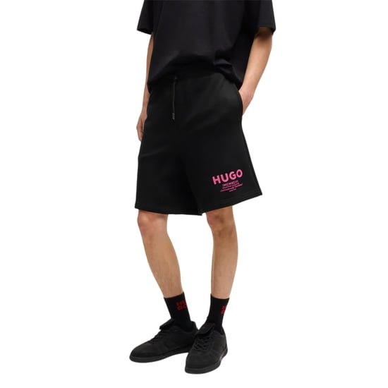 Hugo Boss - "Nomario" Sweat-Shorts für Herren (Schwarz/Pink) - Image 4