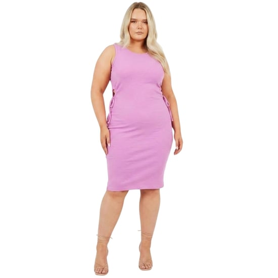 Brave Soul - Midikleid für Damen, Runder Auschnitt, Kurven (Schwertlilie) - Image 3