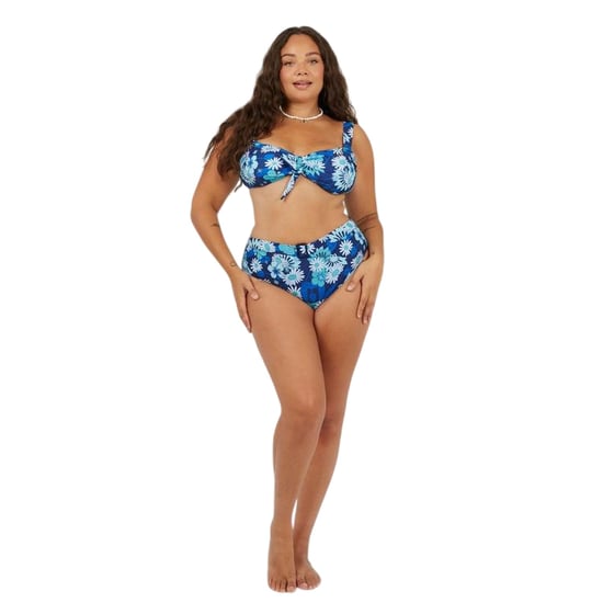 Brave Soul - Bikinihöschen für Damen, Hoch geschnitten (Blau) - Image 1