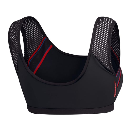 Speedo - Bikini Oberteil für Damen, Netzmaterial (Grau) - Image 2