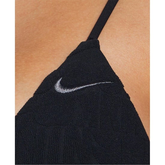Nike - Bikini Oberteil für Damen, Hinten geknotet (Schwarz) - Image 4