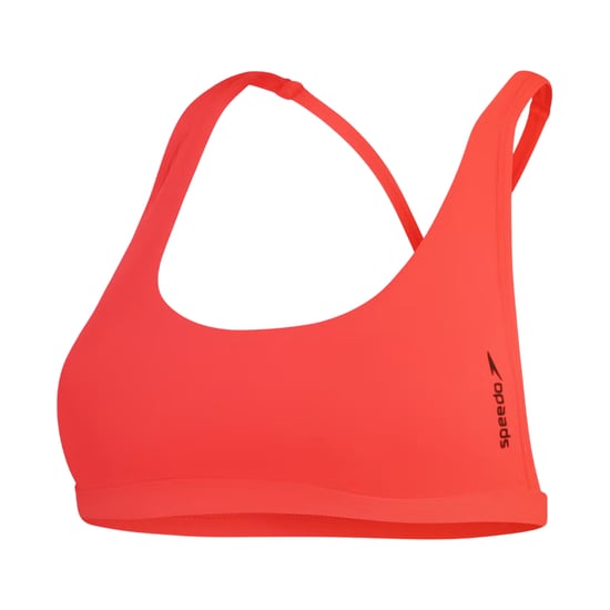 Speedo - Bikini Oberteil für Damen, Runder Auschnitt (Rot) - Image 2