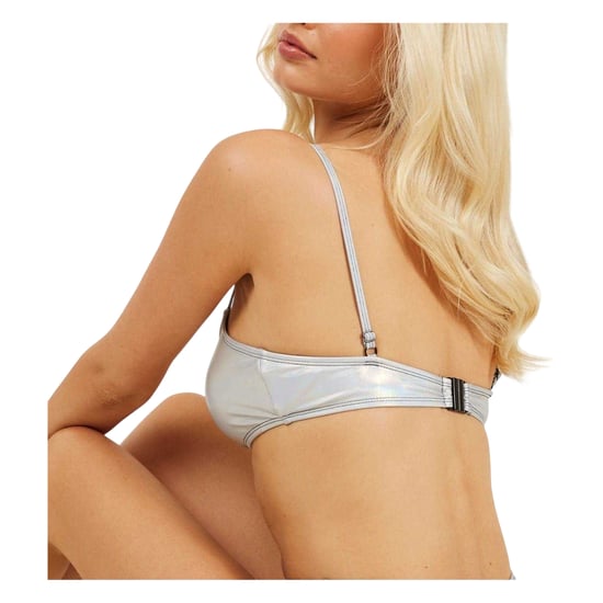 Brave Soul - Bikini Oberteil für Damen (Silber metallic) - Image 3