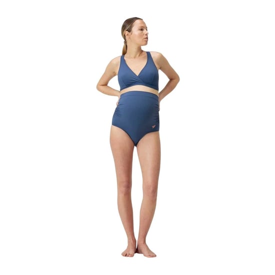 Speedo - "Mathi Wai" Bikini-Set für Damen, Hoch geschnitten, Umstandskleidung (Blau) - Image 1