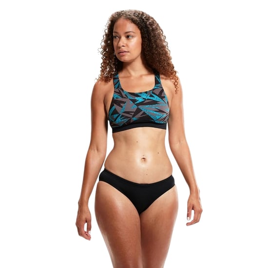 Speedo - Bikini-Set für Damen, Racerback (Schwarz/Blau) - Image 1