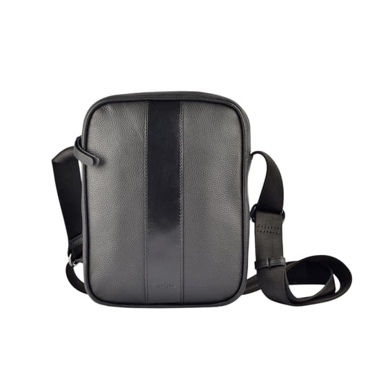 Firetrap - Umhängetasche, Unifarben, Leder, Alltag (Schwarz) - Image 1