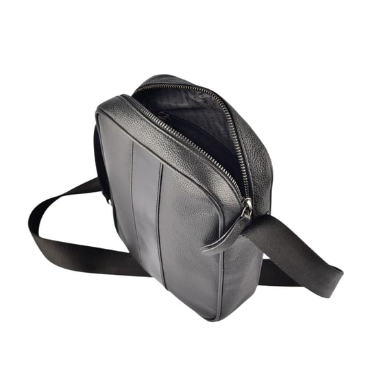 Firetrap - Umhängetasche, Unifarben, Leder, Alltag (Schwarz) - Image 5