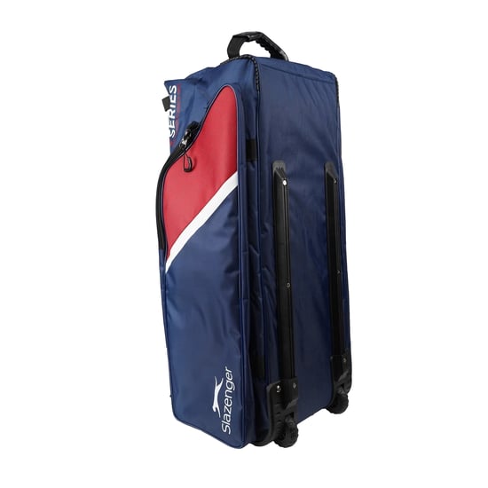 Slazenger - "V60" Reisetasche mit Rollen, Logo, Kricket (Marine/Rot) - Image 3