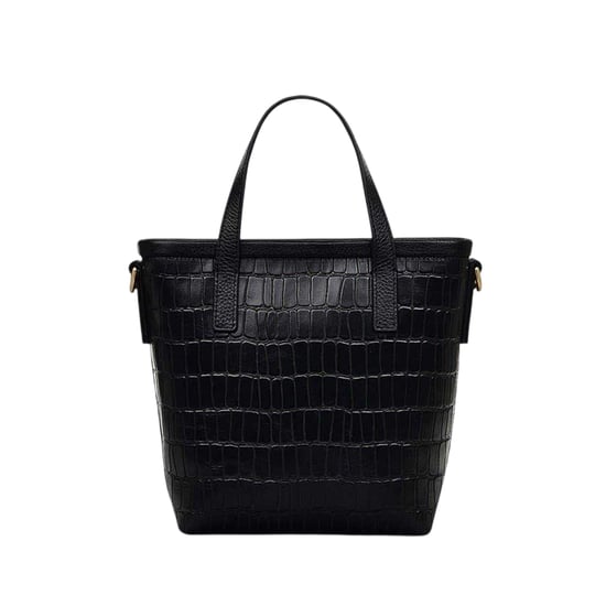 Radley - "Brompton" Handtasche, Krokodil, Lederverkleidung (Schwarz) - Image 2