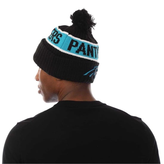 New Era - "Panthers" Pudelmütze für Herren/Damen Unisex, Rippenstrick, American Football (Schwarz) - Image 3