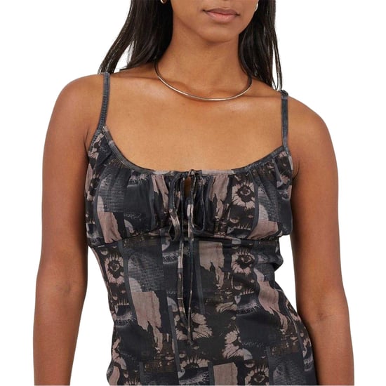Brave Soul - Unterkleid-Stil für Damen, Schleifendetail, Schmal (Grau/Schwarz) - Image 3