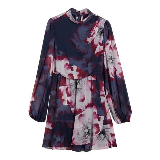 Ted Baker - "Aracely" Minikleid für Damen, Chiffon, Weite Ärmel (Marine/Bunt) - Image 1