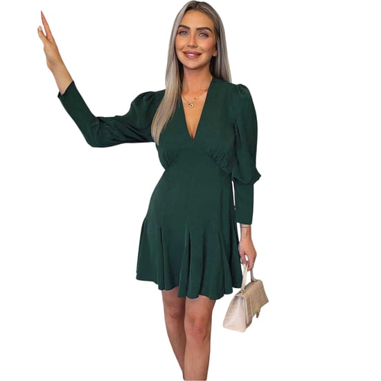 AX Paris - Kleid mit ausgestelltem Rock für Damen (Petrol) - Image 4