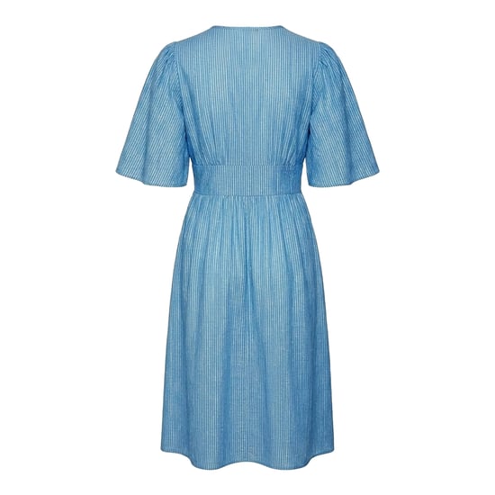 Vero Moda - "Ines" Midikleid für Damen, V-Ausschnitt (Rivierablau) - Image 2