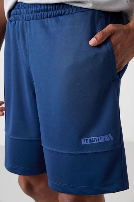 Herren Unifarbene Sweatshorts - Image 3