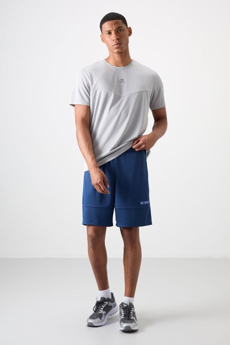 Herren Unifarbene Sweatshorts - Image 4
