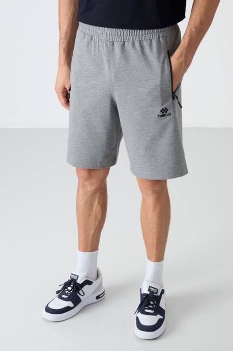Herren Sweatshorts mit regulärer Passform aus Strick - Image 2