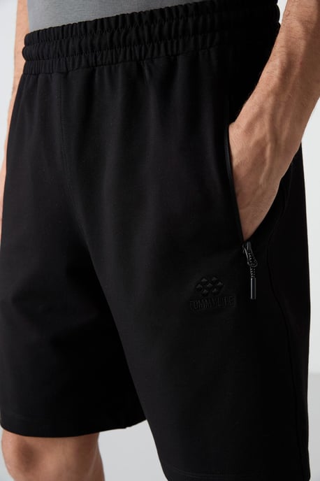 Herren Sweatshorts mit regulärer Passform aus Strick - Image 4