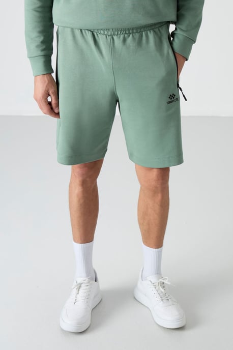 Herren Sweatshorts mit regulärer Passform aus Strick - Image 3