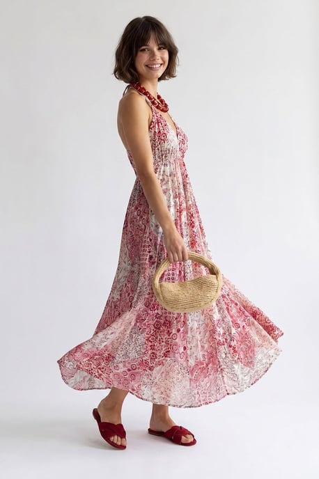 Paisley-Halter-Maxikleid - Image 4