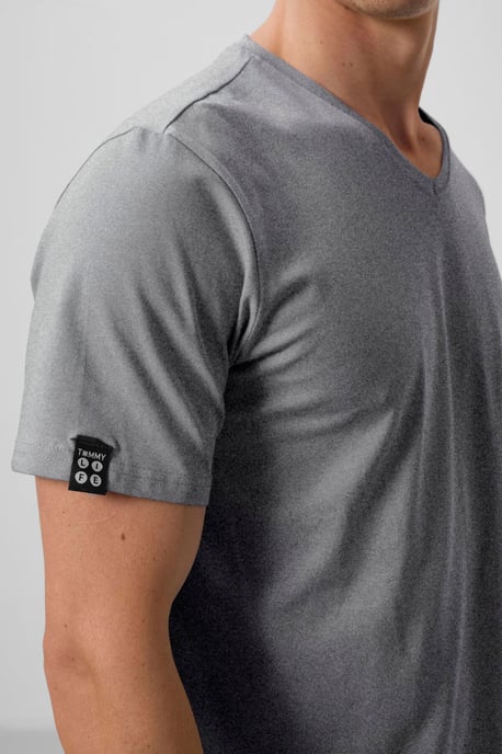 Herren V-Ausschnitt Kurzarm T-Shirt - Image 5