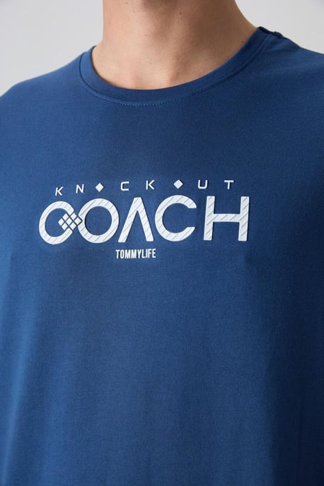 Oversized Logo-Patch Rundhals-T-Shirt - Image 3