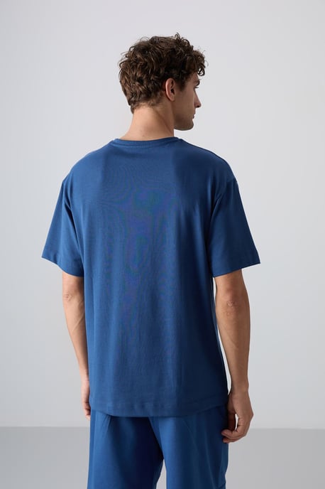 Oversized Logo-Patch Rundhals-T-Shirt - Image 5