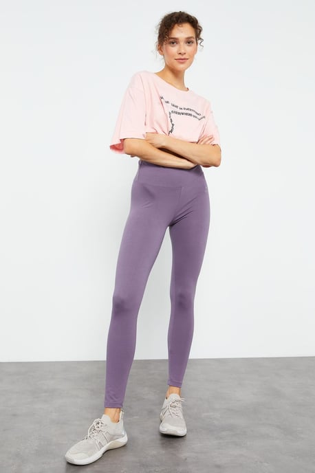 Hochtaillierte Leggings aus Baumwolle und Elasthan - Image 5