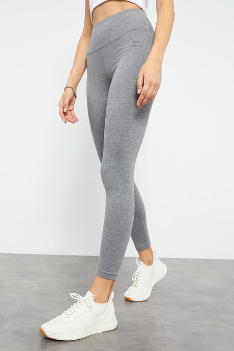 Hochtaillierte Leggings aus Baumwolle und Elasthan - Image 2