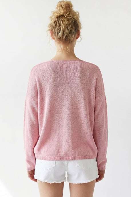 Übergroßer Bootsausschnitt-Strickpullover - Image 5