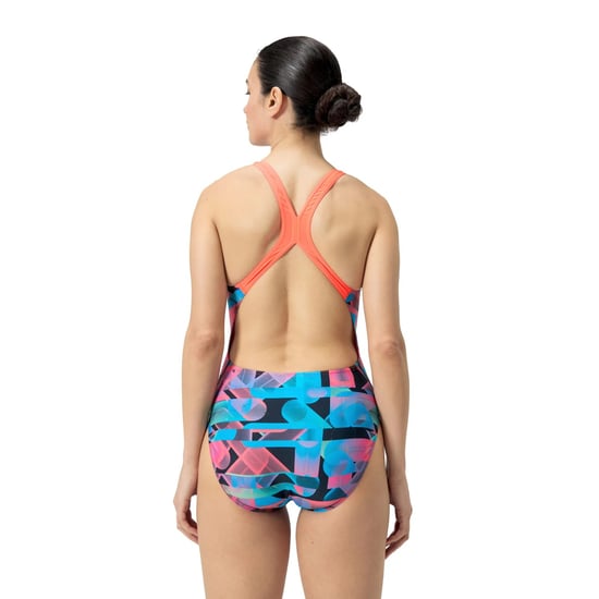 Speedo - Badeanzug für Damen, Racerback (Sirene Rot/Blau) - Image 4