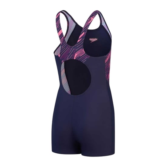 Speedo - "Hyperboom" Body mit Bein für Mädchen (Sportlich Marineblau/Fandango-Rosa) - Image 2
