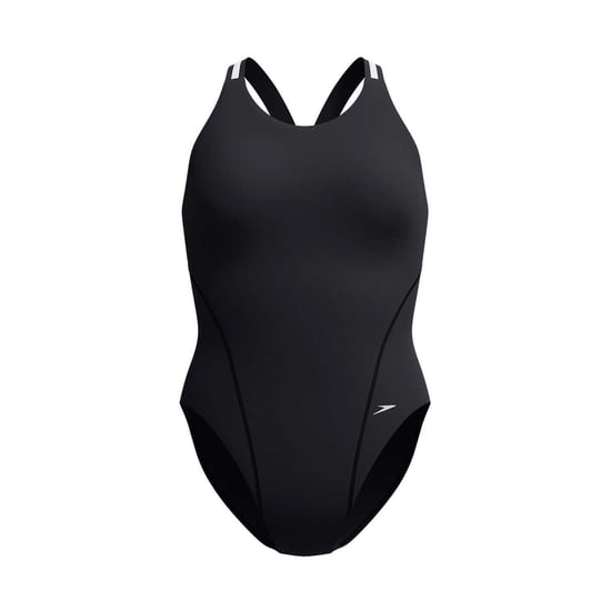 Speedo - Badeanzug für Damen, Hochleistungsmaterial (Schwarz/Silber) - Image 2