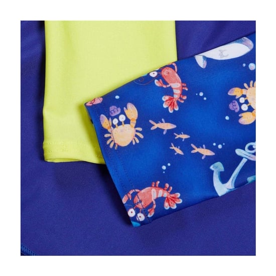 Speedo - Hautausschlagschutz-Oberteil für Kinder, Langärmlig (Blau/Gelb) - Image 3
