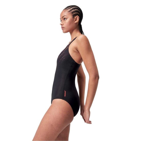 Speedo - "Hyper Boom Placement" Badeanzug für Damen (Schwarz/Rot) - Image 4