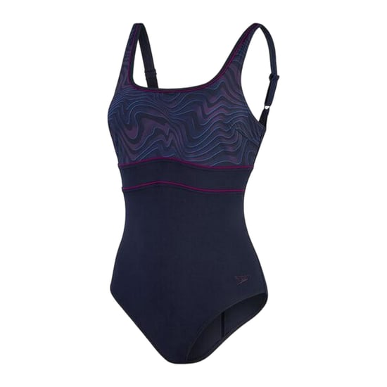 Speedo - Badeanzug für Damen (Schwarz/Violett) - Image 1