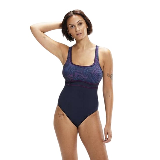 Speedo - Badeanzug für Damen (Schwarz/Violett) - Image 3